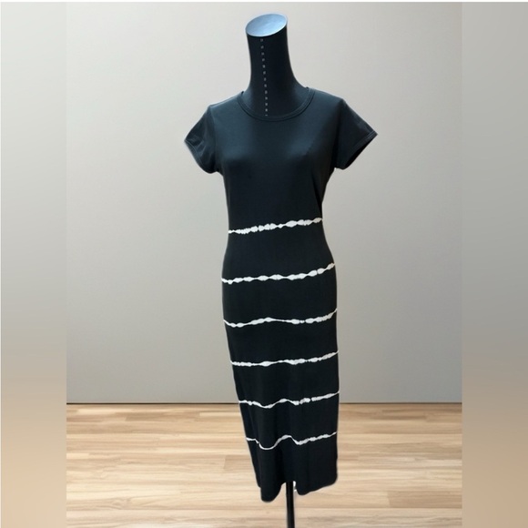 All Saints Black and White Knit Midi Dress - Picture 7 of 7